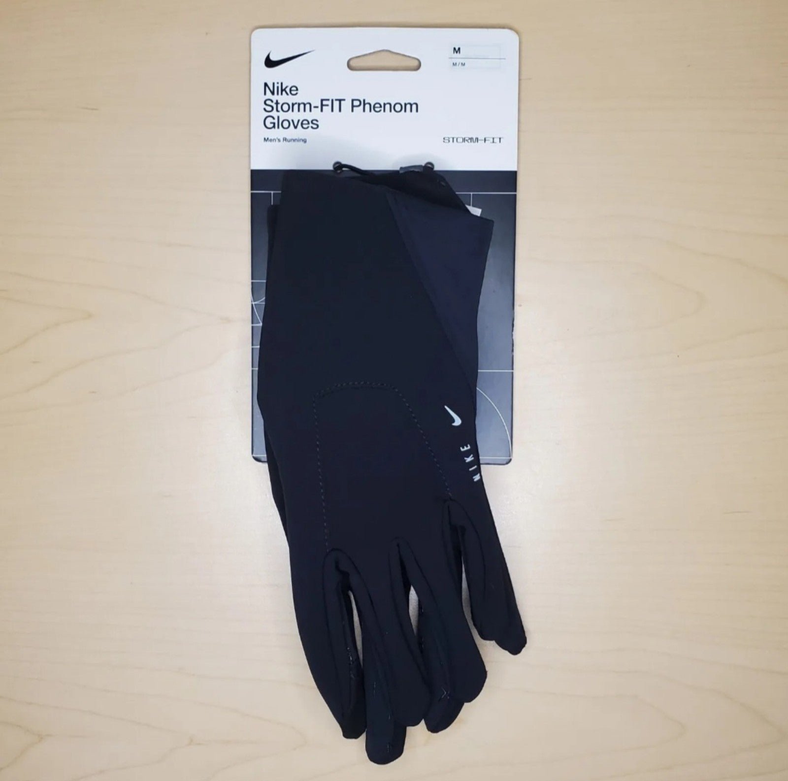 Nike Size M Black Storm-FIT Shield Phenom Running Gloves