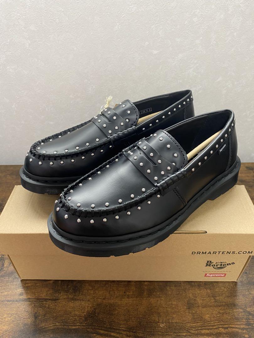 Supreme Dr. Martens penton ローファー 25cm SUPREME x DR MARTENS PENTON STUDDED LOAFER BLACK SS25