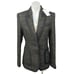 NEW Equipment Bodanne Black Gold Metallic Tweed Button Blazer Coat Jacket Size 6