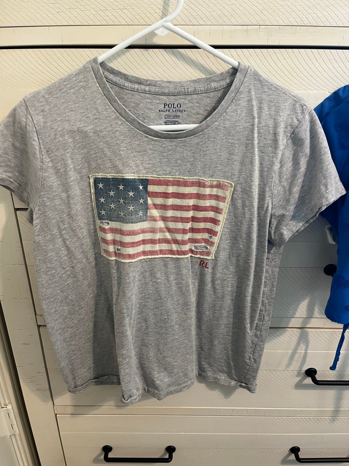 Vintage Ralph lauren American flag tee