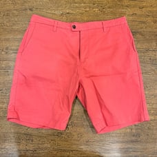 Criquet Coral Pink Casual Preppy Golf Tennis Chino Shorts Bermudas Men's 38x9