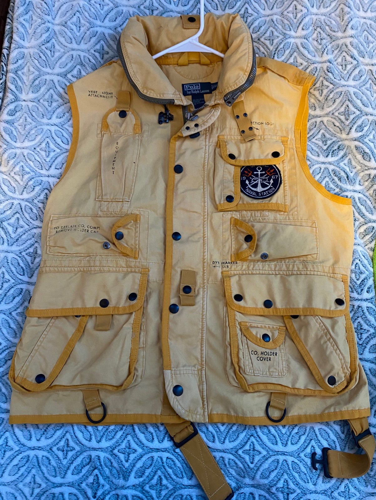 Polo by Ralph Lauren Naval Station Vest - Yellow - Xtra Large Size