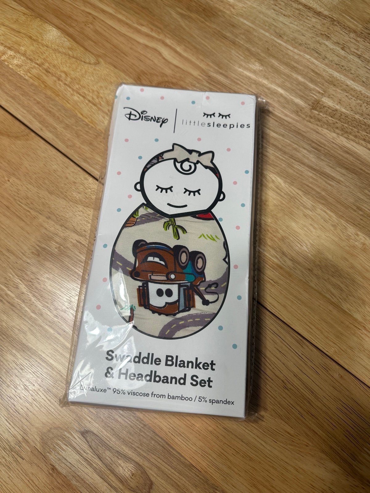 Little Sleepies Disney cars radiator springs swaddle headband set