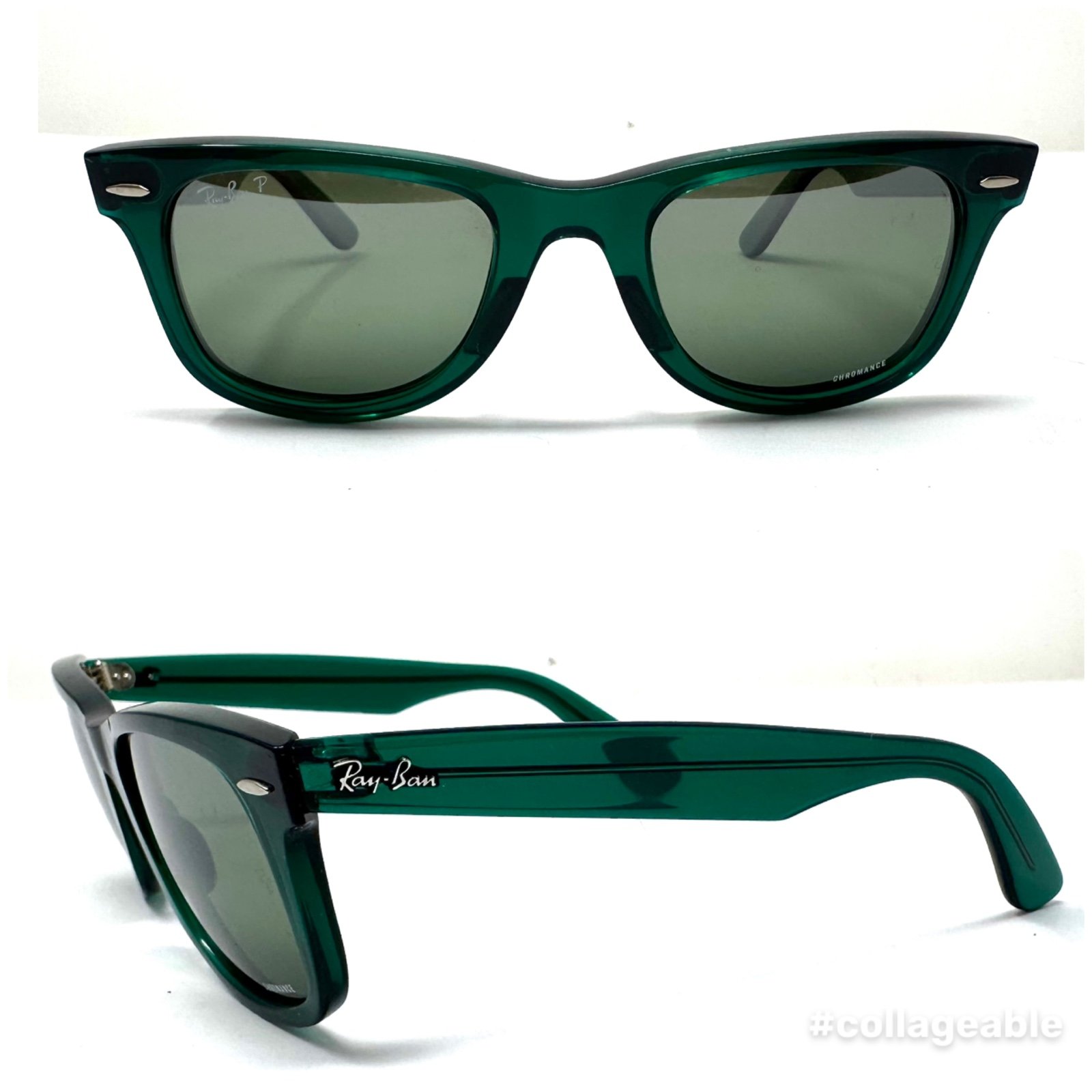 RAY BAN Wayfarer Chomance polarized sunglasses, hand made in Italy