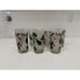 Mid Century FRED PRESS Textured Christmas Holly Berry Highball Glasses Set of 7