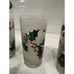 Mid Century FRED PRESS Textured Christmas Holly Berry Highball Glasses Set of 7