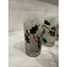 Mid Century FRED PRESS Textured Christmas Holly Berry Highball Glasses Set of 7