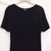 Lea & Viola Black Knotted Front T-Shirt Dress