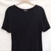 Lea & Viola Black Knotted Front T-Shirt Dress