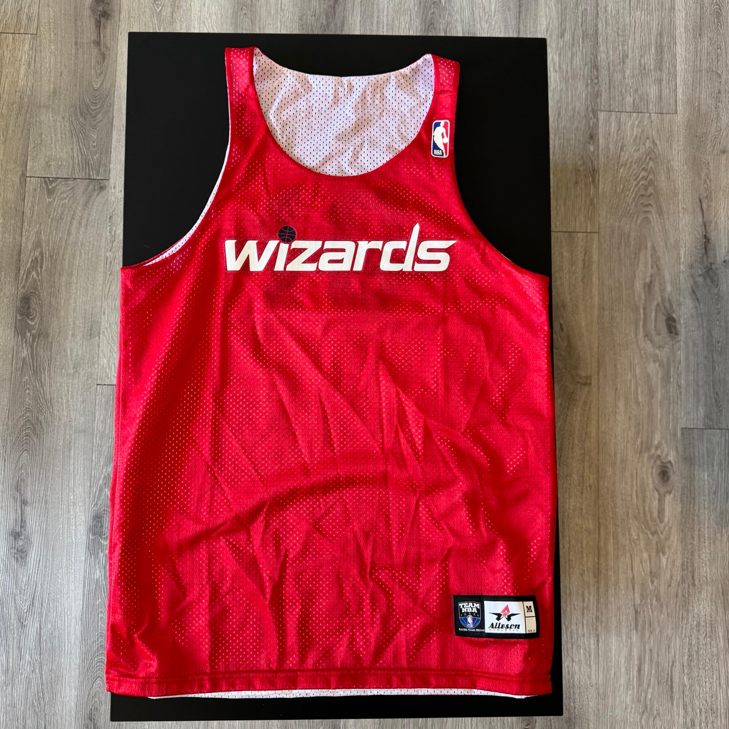 Men’s NBA Alleson Athletic Washington Wizards Mesh Reversible #10 Jersey Size M