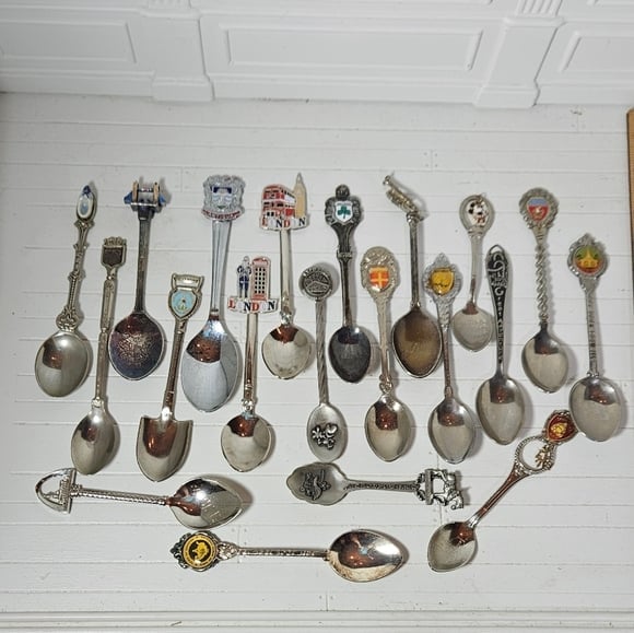 Souvnier Spoons From All Over
