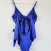 Becca by Rebecca Virtue Women's Scallop Trim Surplice One Piece Swimsuit Large