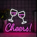 Cheers Neon LED Sign - Dimmable, USB-Powered--NEW