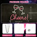Cheers Neon LED Sign - Dimmable, USB-Powered--NEW