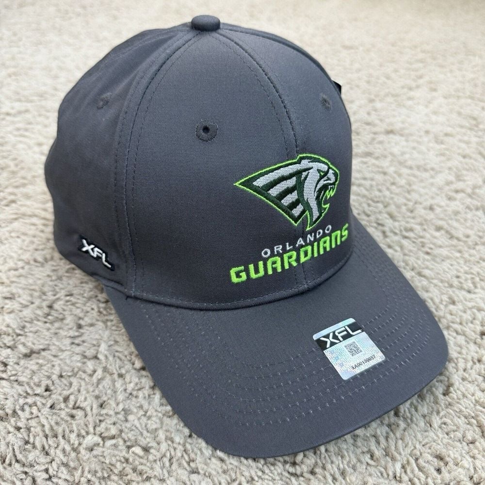 Orlando Guardians Hat Large/X Large FlexFit XFL Arena Football Gray Cap NWT