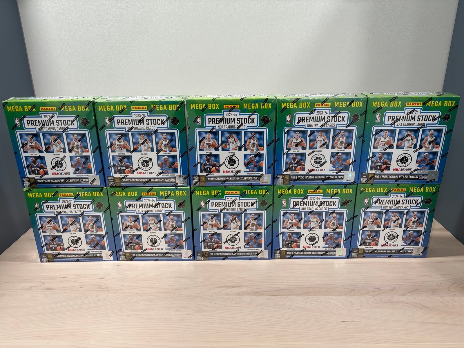 10 x 2023-24 Panini Premium Stock Basketball Mega Box’s