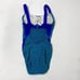 Jantzen Teal and Blue poly/nylon Gingham Size 10 Made in the USA