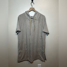 Athleta Cabana Nep Tunic Hoodie Shadow Olive Multi Nep