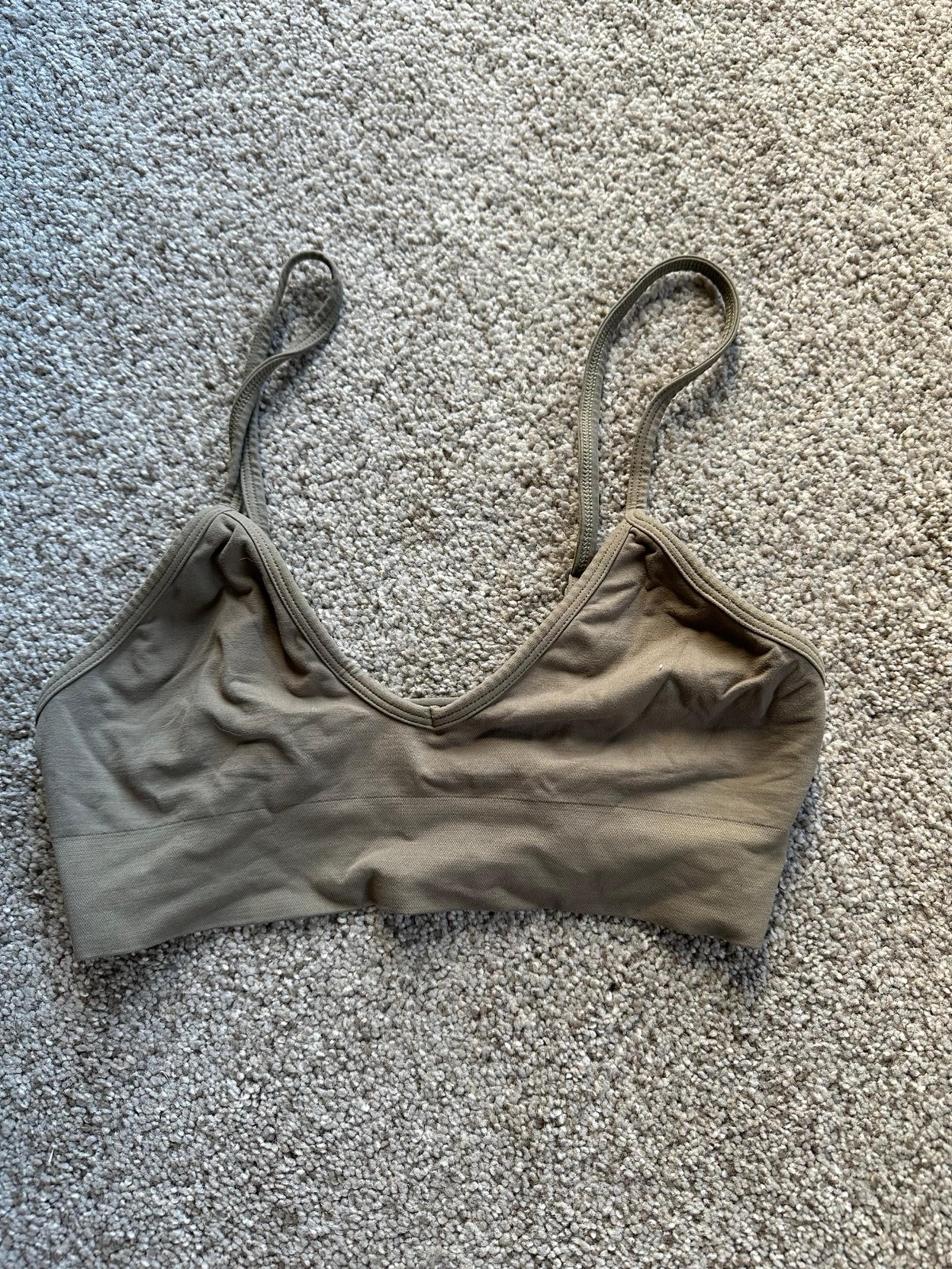 SKIMS bralette army green S