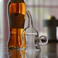 Vintage Glass Wine Decanter Funnel Hand Blown by Pilgrim Glass