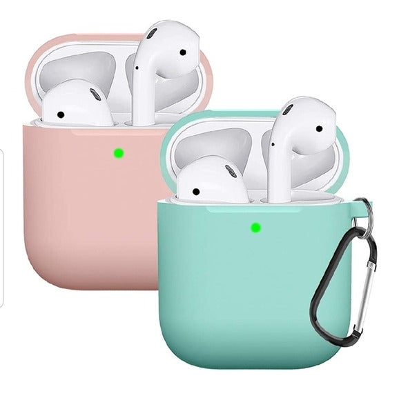 ~ 2 Pack Pink Silicone AirPod Case Cover