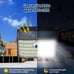 Solar Lights Outdoor, Solar Motion Sensor Outdoor Lights, IP65 Waterproof