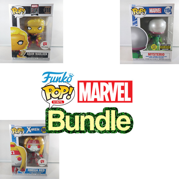 Funko Pop! Marvel Figure Lot Adam Warlock Galactus Mysterio Omega Red Super-Skul