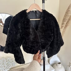 Elegant BISOU BISOU Faux Fur coat