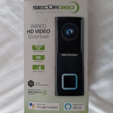 secur360 wired hd video doorbell