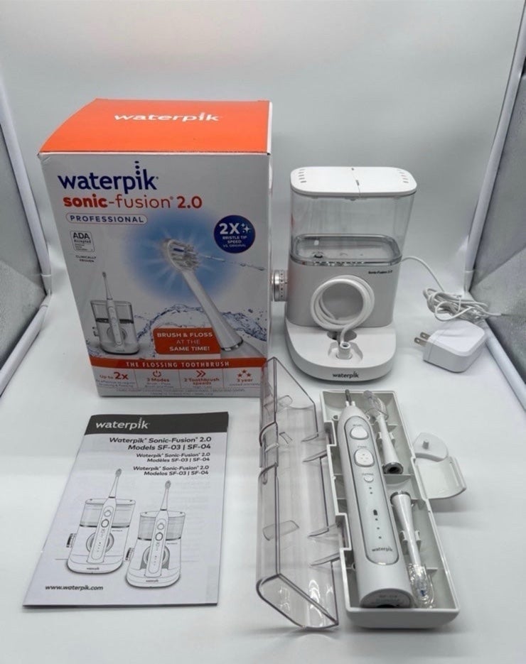 Waterpik Sonic-Fusion 2.0 Professional Flossing Toothbrush, Electric Toothbrush