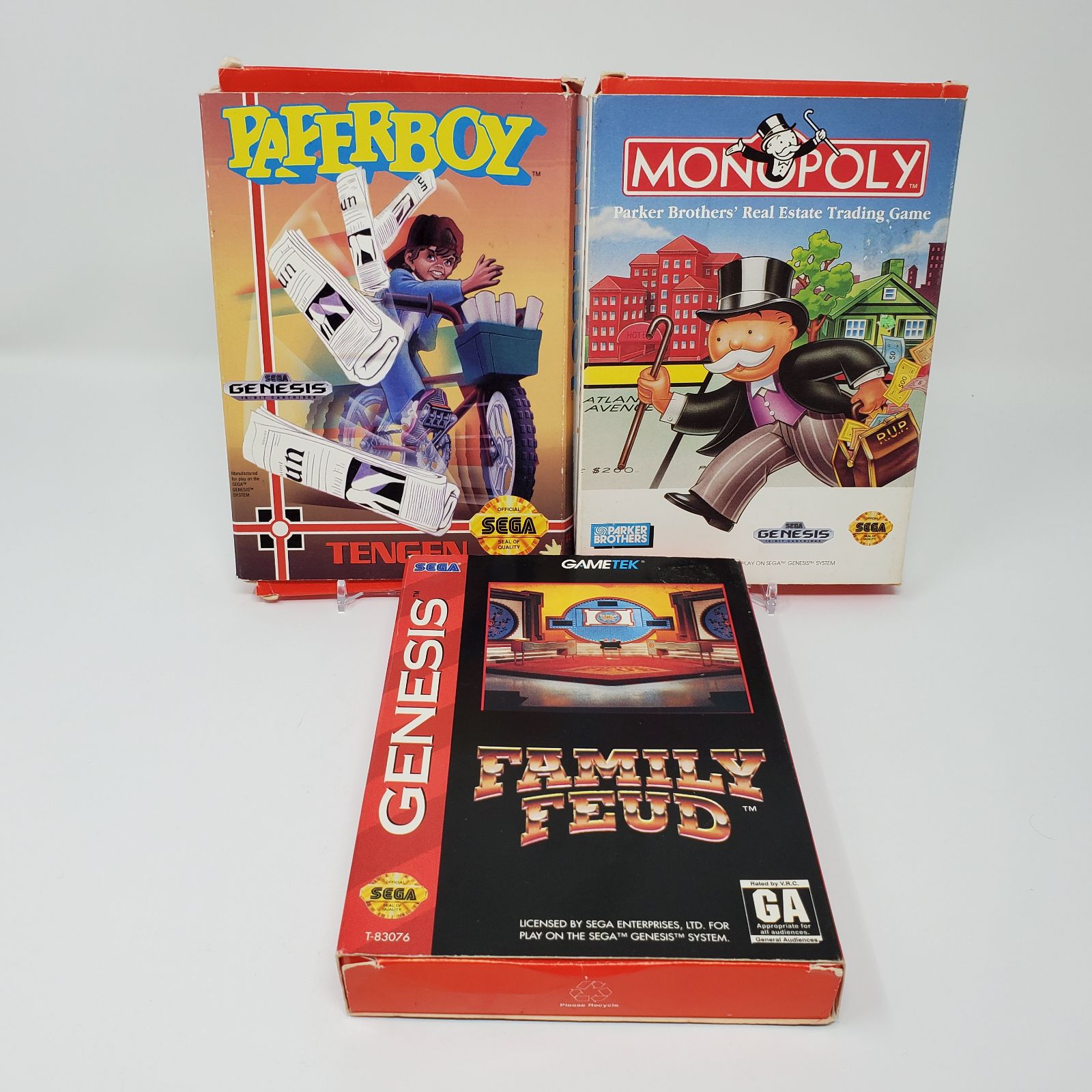 (3) Sega Genesis Games - Paperboy +More