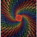 3D SKELETON SPIRAL TAPESTRY w/3D Glasses FREE SHIPPING! OFFERS WELCOME !