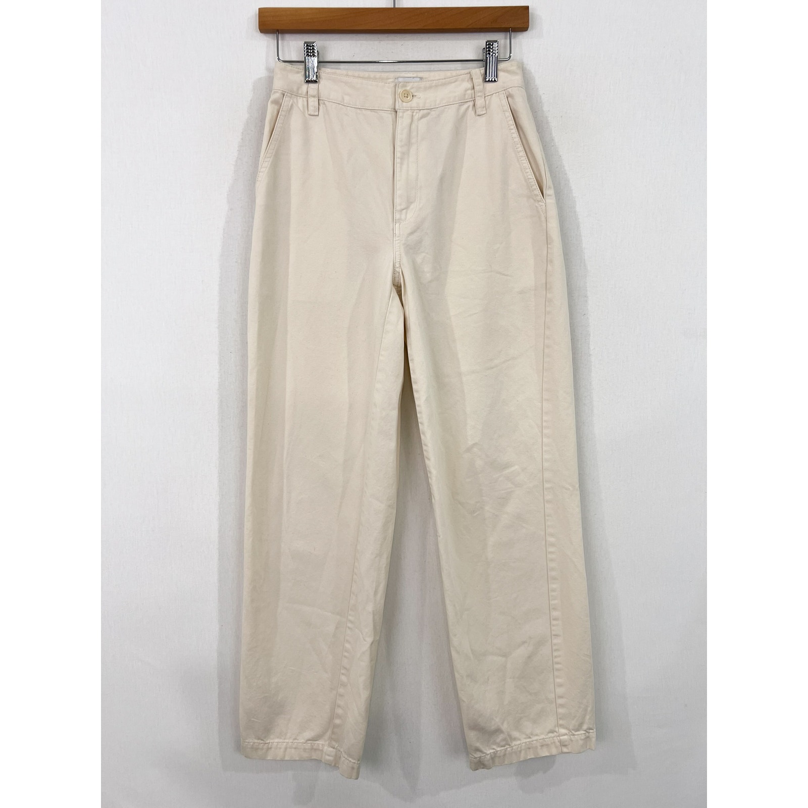 Aritizia Sundeh Sunday Best Jupiter Wide Leg Jeans 2 Cream Cotton Wide Leg Jeans