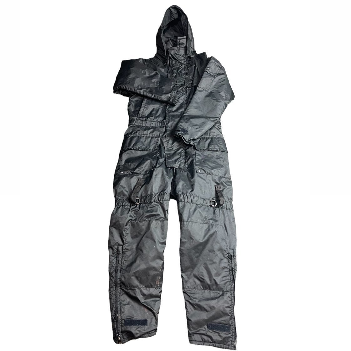 Mustang Buoyant Marine Wear Medium 38-42 Black Insulated Coverall Suit 2175