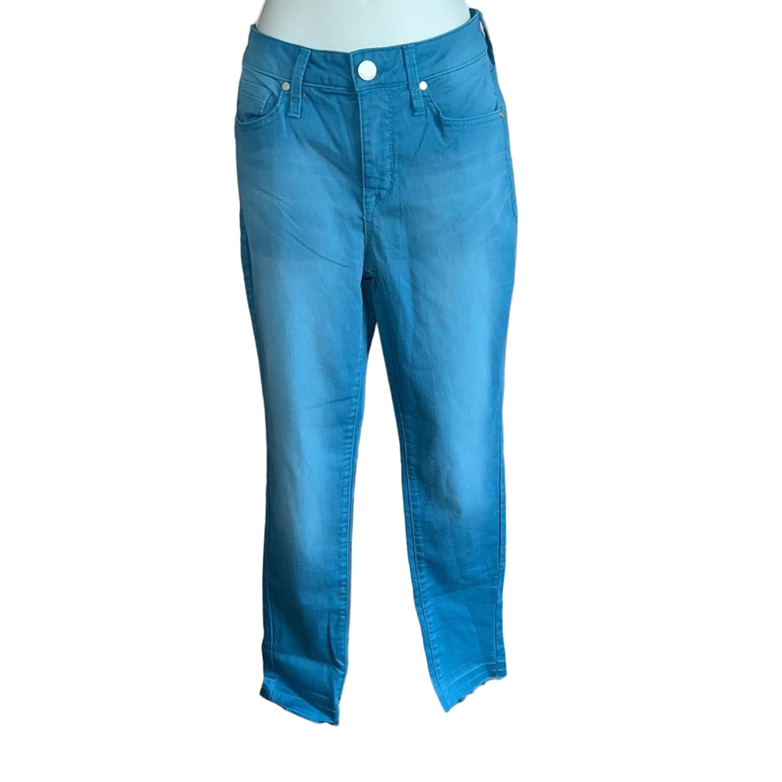 Seven 7 Peacock Blue Ankle Skinny Jeans Women’s 8 NEW