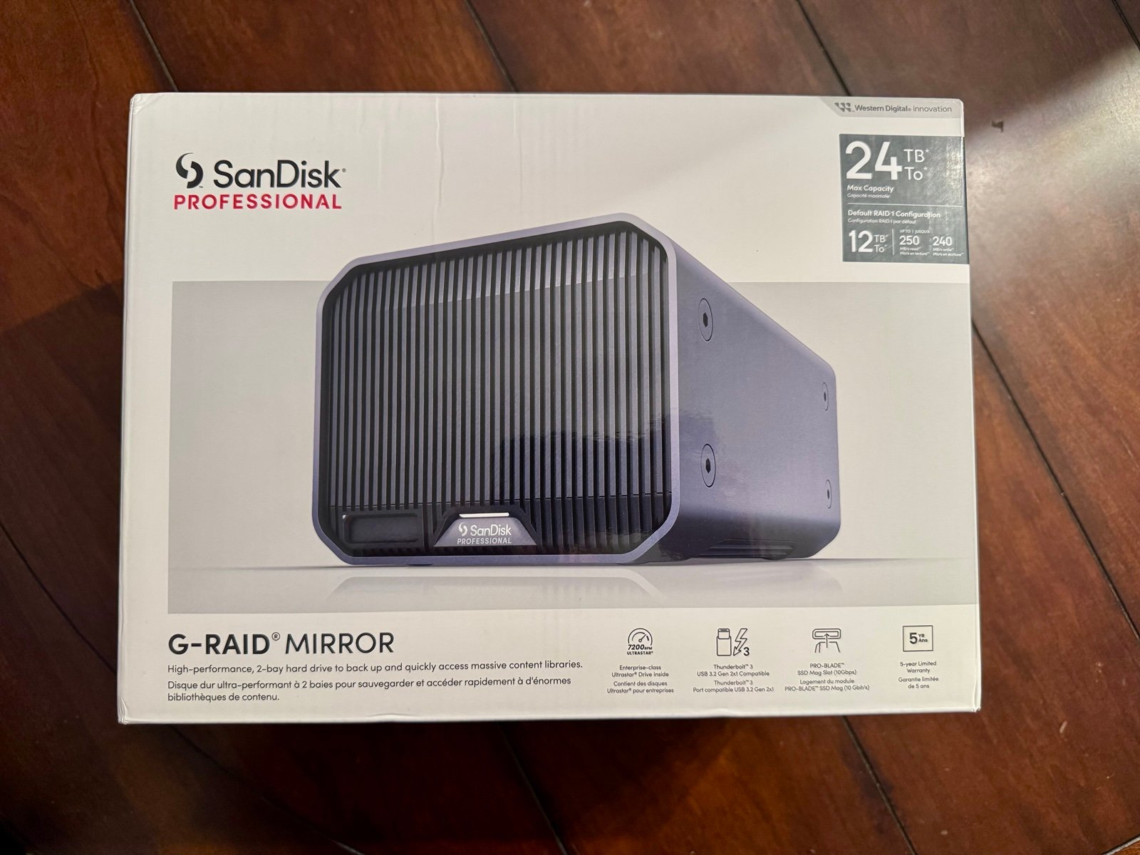 SanDisk Professional 24TB G-RAID Mirror - External Hard Drive