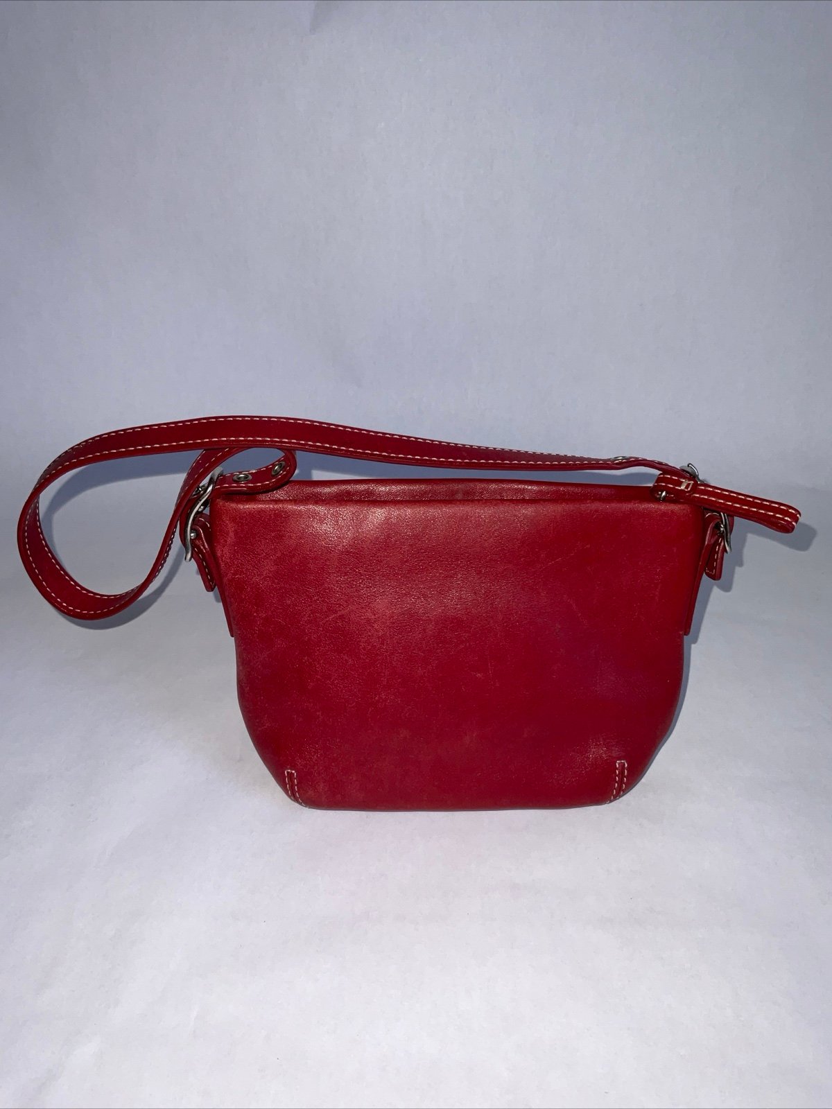 Vintage Small Cherry Red Coach Bag