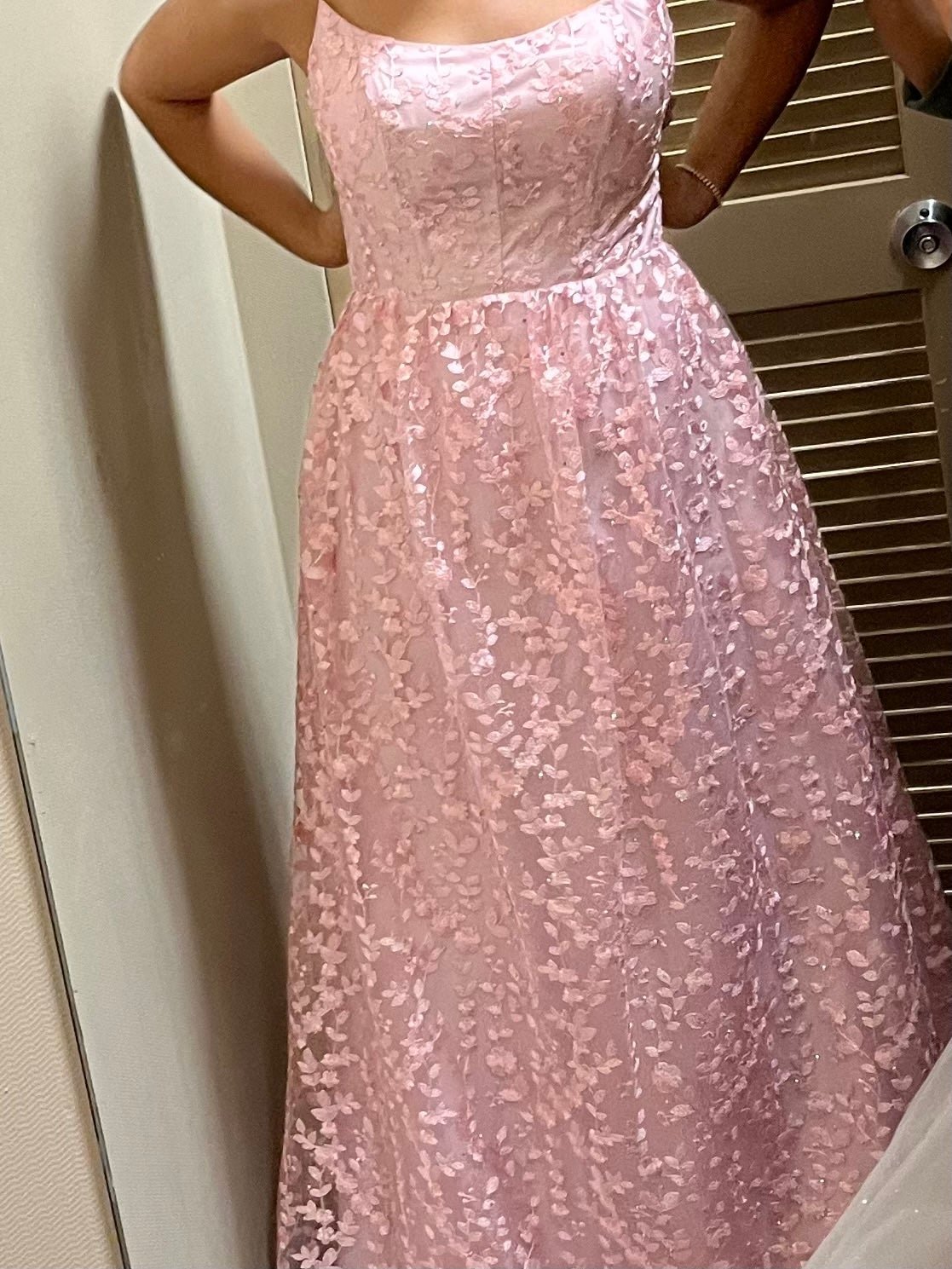 pink formal dress