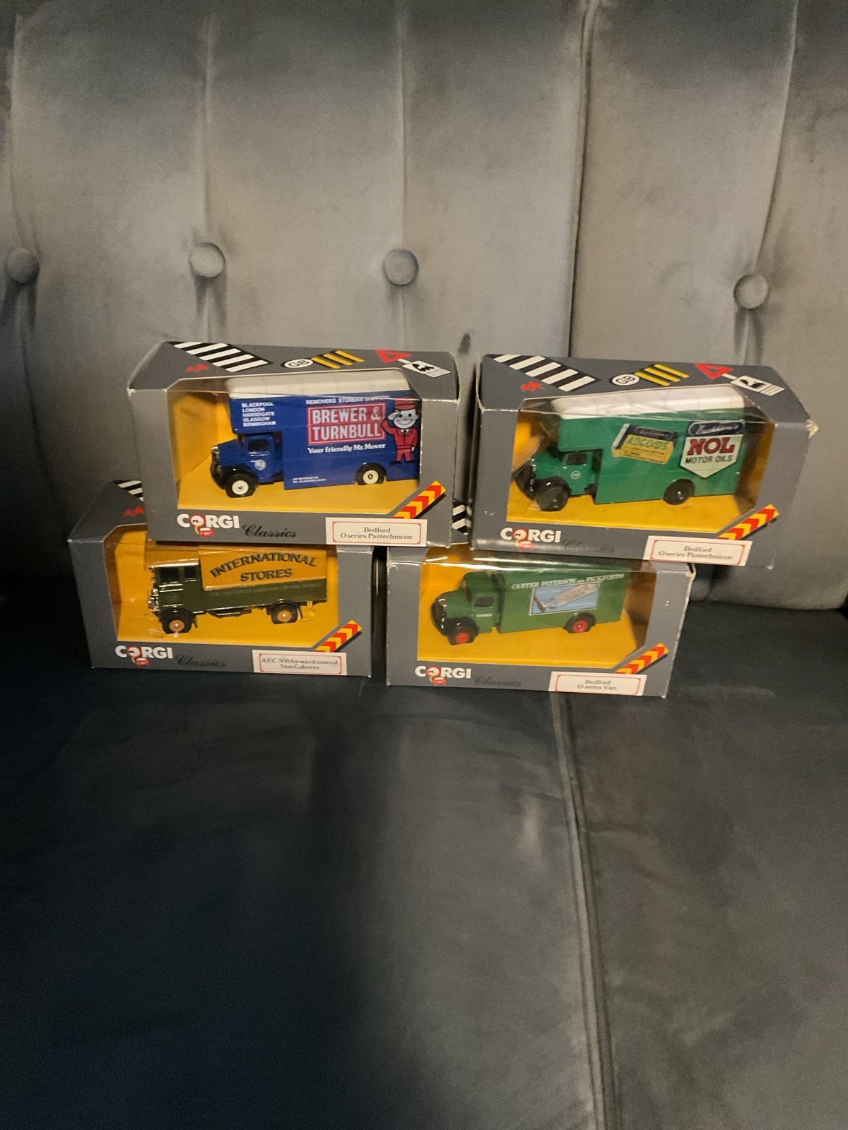 4 Corgi die-cast trucks 6 inch