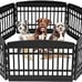 24 Dog Playpen, 6-Panel Pet Playpen, Puppy Playpen, Indoor/Outdoor Dog Pen,