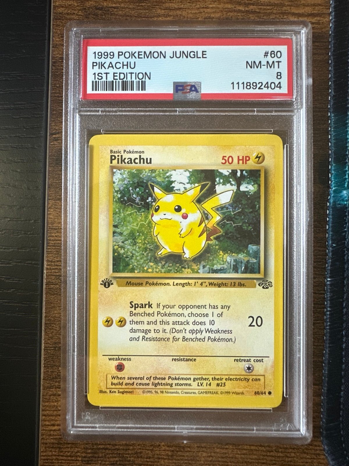 Pikachu 1st Edition #60 - Jungle - PSA 8