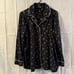 SOMA Pajamas Long Sleeve Button Up Sleep Pants XL Black W/ White Snowflakes Pjs