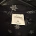 SOMA Pajamas Long Sleeve Button Up Sleep Pants XL Black W/ White Snowflakes Pjs