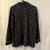 SOMA Pajamas Long Sleeve Button Up Sleep Pants XL Black W/ White Snowflakes Pjs