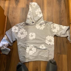 grey denim tears hoodie