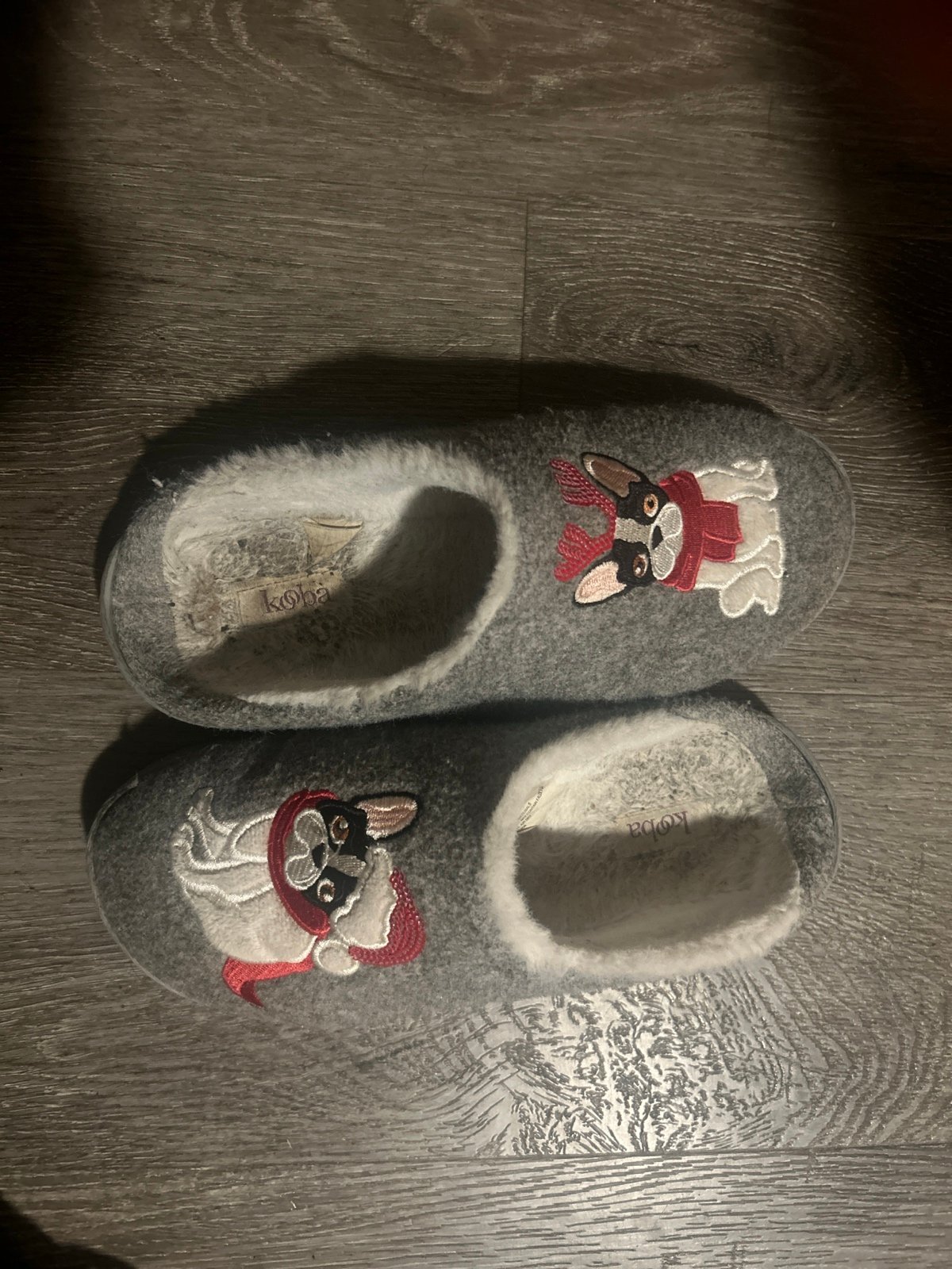 Slippers Boston terrier Christmas