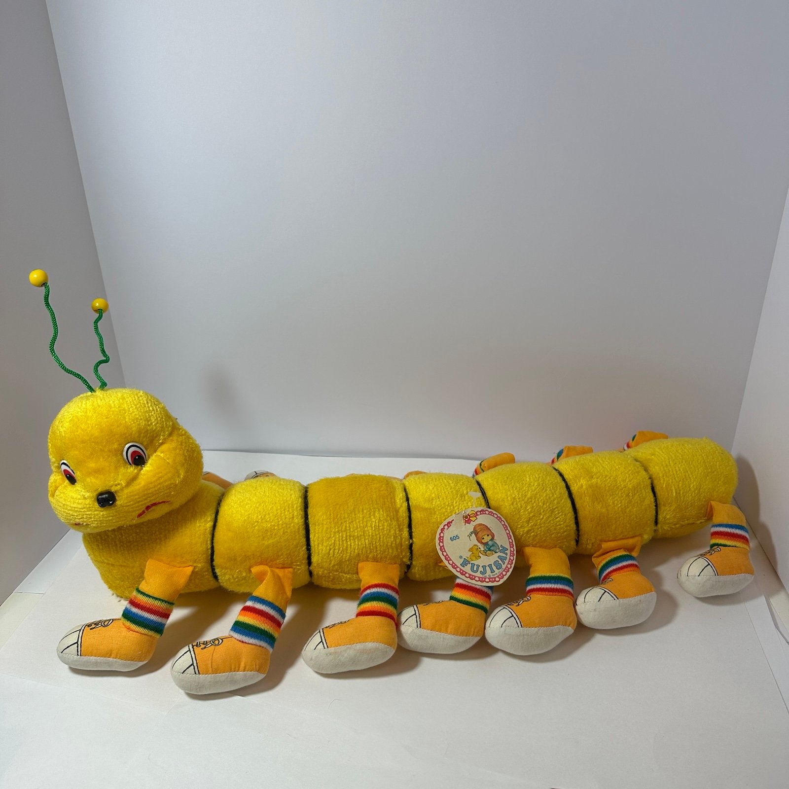 Vintage Large Caterpillar 22” inch Plush Toy Figure w/ Tag