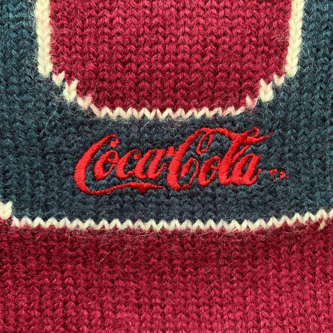 SALE】Vintage Coca-Cola Argyle Knit Sweater (Used Clothing)