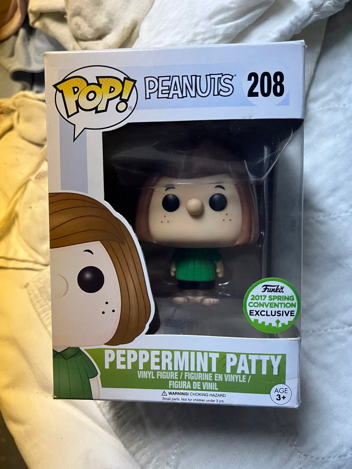 Peanuts peppermint patty vinyl funko pop new 208 2017 spring convention exclusiv