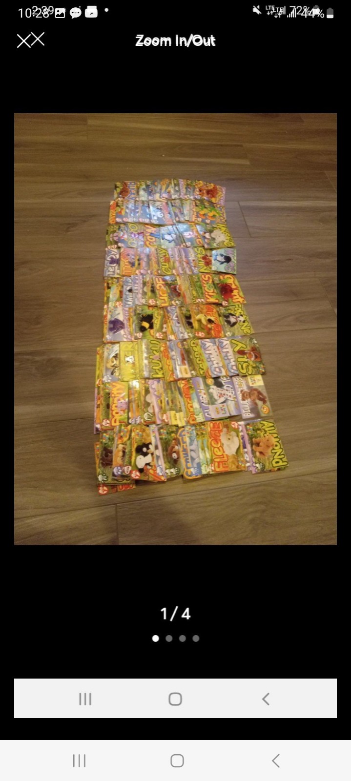 1999 beanie baby card lot 521 cards